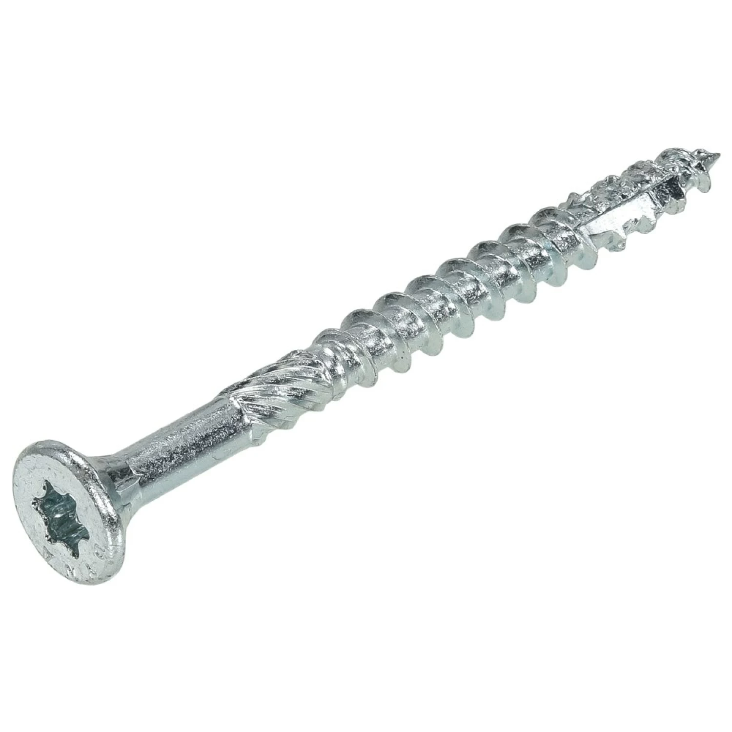 DynaPlus 0281.01.50401 Constructieschroef - TX30 - 6.0 x 80/42mm - Platkop - Deeldraad - Verzinkt (100st)-image