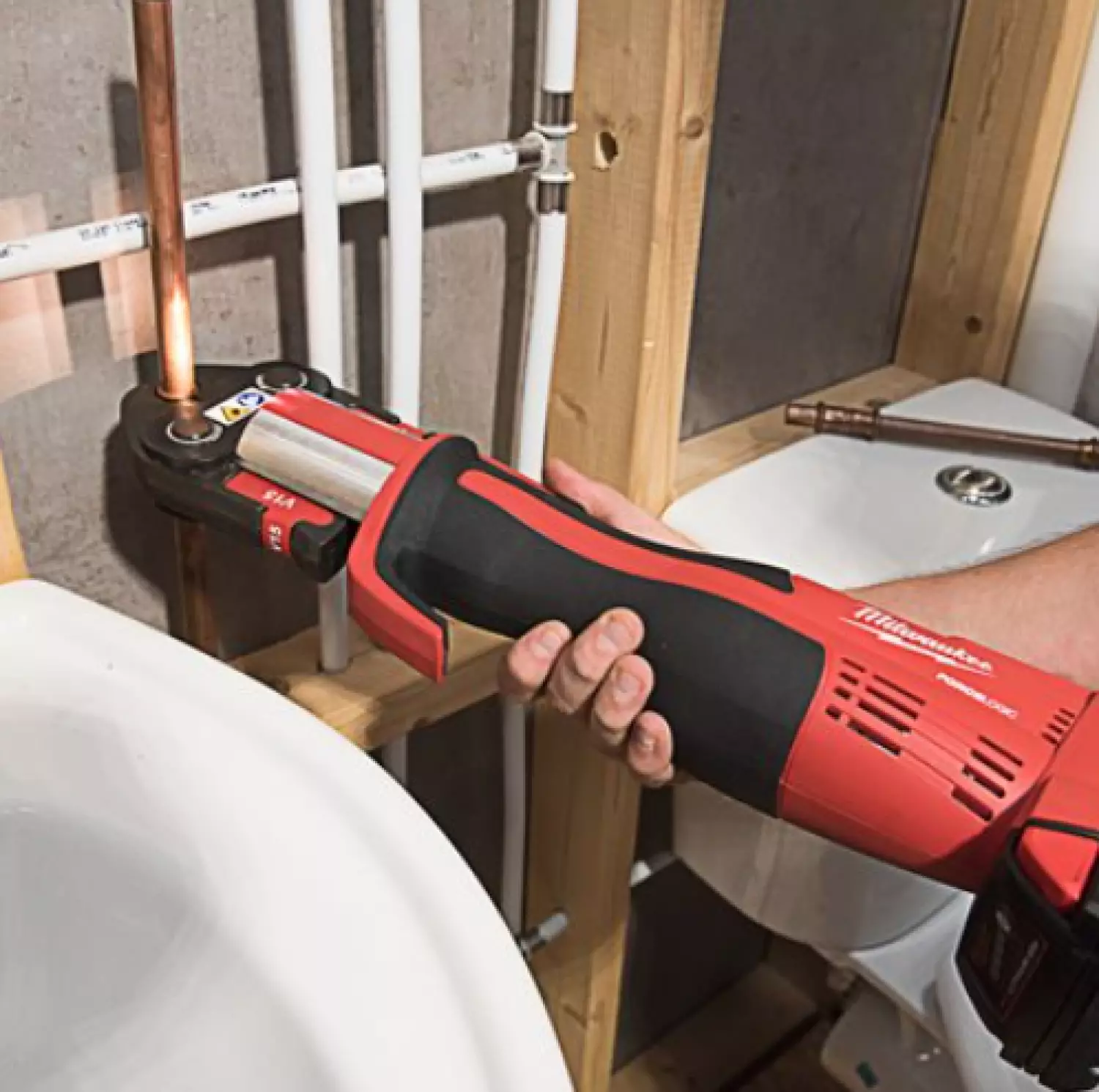 Milwaukee M18 BLHPT-202C V-SET 18V Li-Ion accu perstang set (2x 2.0Ah accu) in koffer - koolborstelloos-image