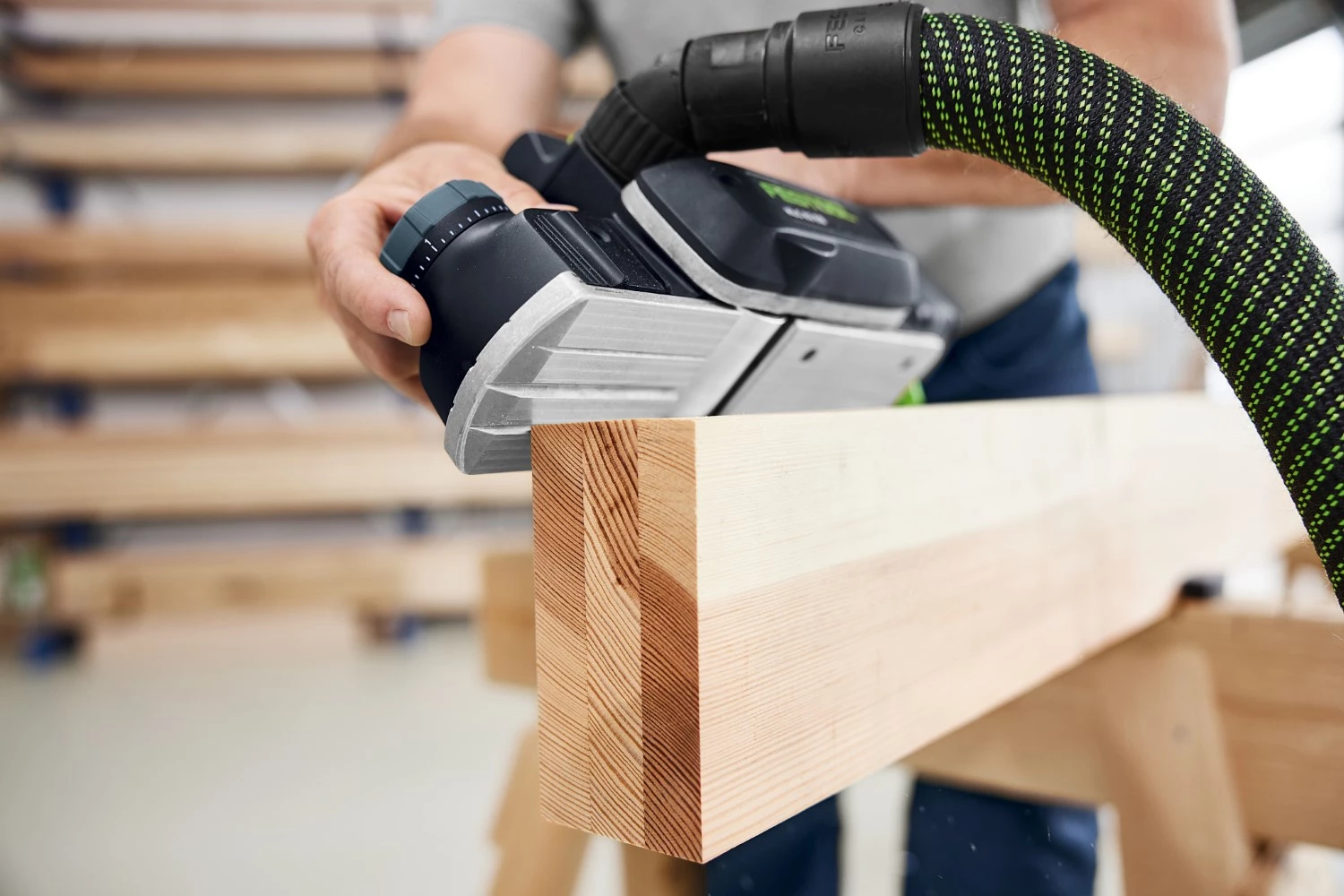Festool HLC 82 EB-Basic-Set 18V accu schaafmachine incl accessoires in systainer - 82 mm-image