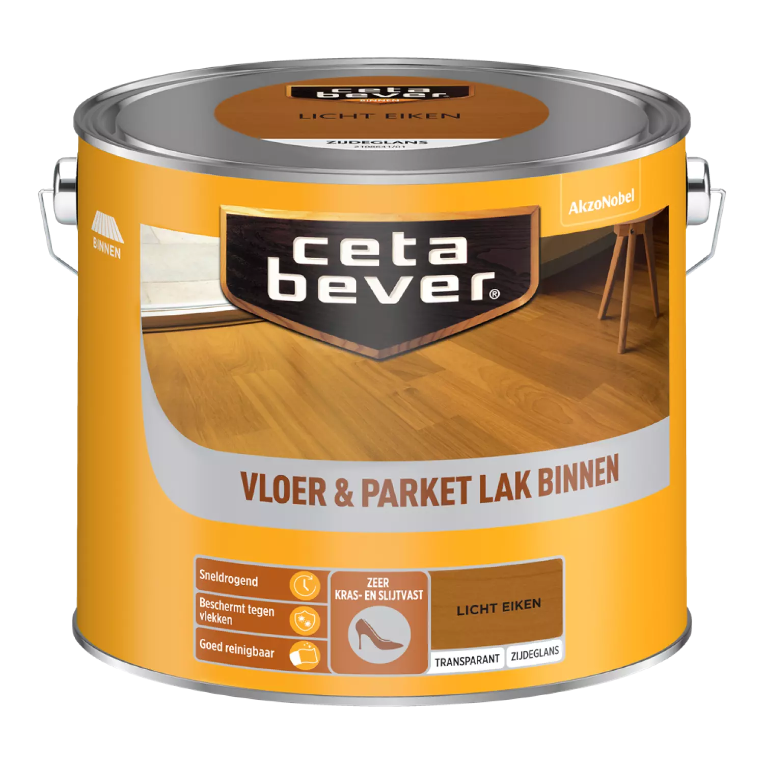 Cetabever Vloer- & Parketlak Transparant - Licht Eiken - 2,5L-image