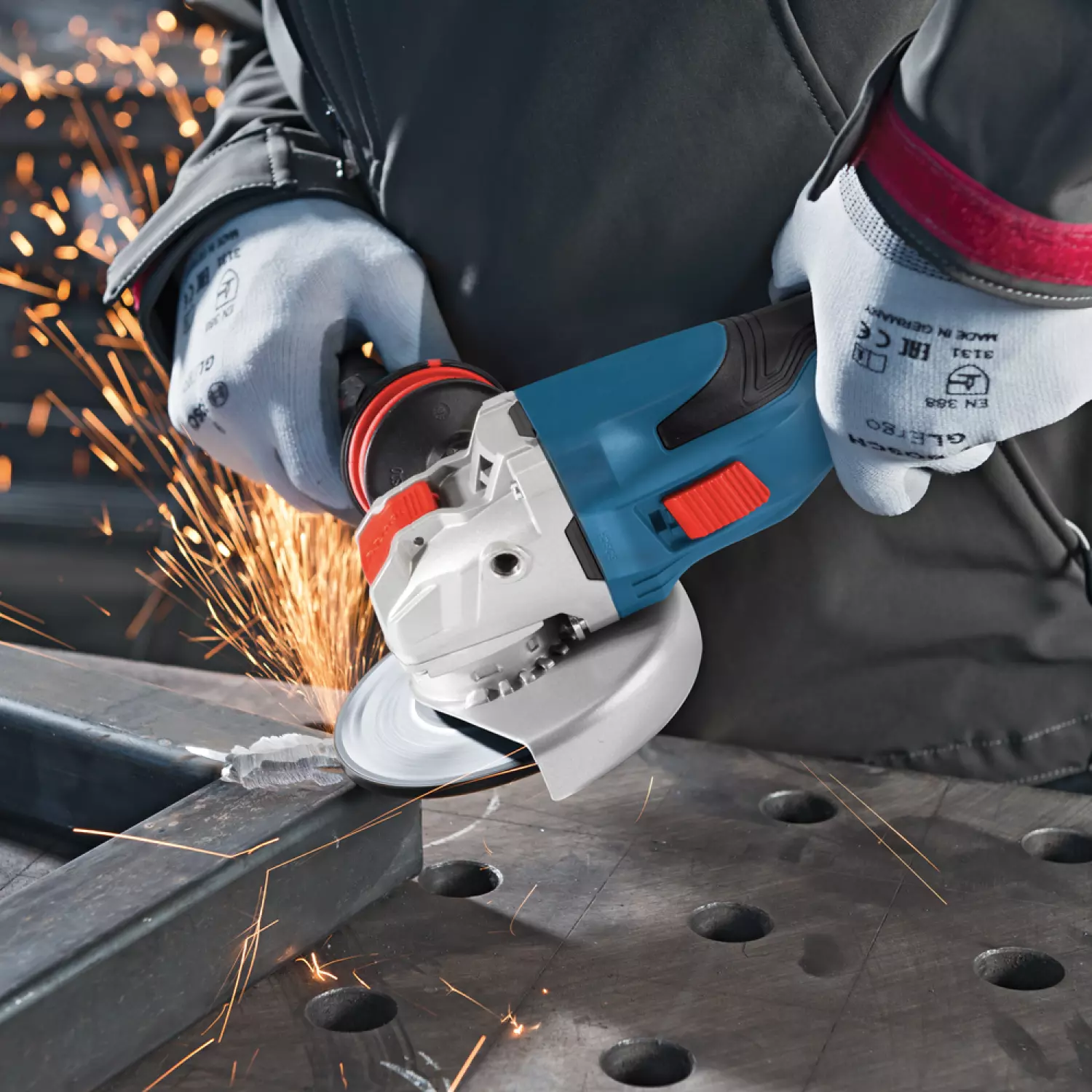 Bosch GWX 18 V-15 C 18V Li-Ion accu X-LOCK BiTurbo Haakse slijper body in L-Boxx - 125 mm - koolborstelloos-image