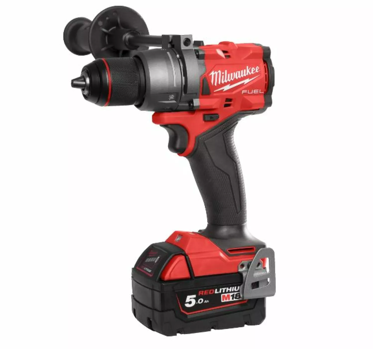Milwaukee M18 FPP2A3-502X 18V Li-Ion accu klopboor- /schroefmachine (M18 FPD3-0) & slagschroevendraaier (M18 FID3-0) combiset (2x 5.0Ah) in HD Box-image