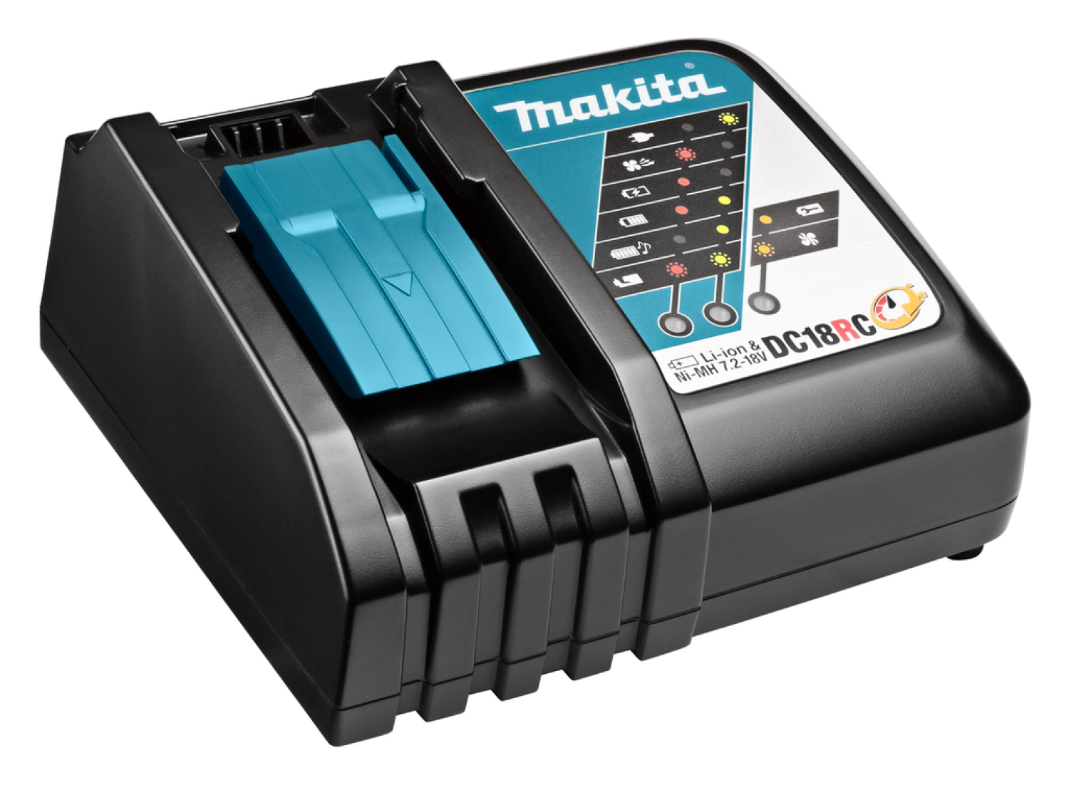 Makita DC18RC - Chargeur rapide Li-ion 7,2V - 18V - Avec système de refroidissement-image