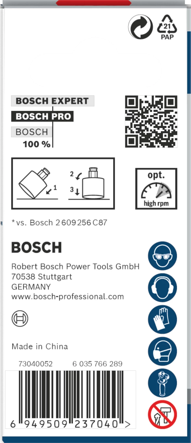 Bosch 2608901552 PRO Tile PC Plus Scie cloche diamantée pour carrelage - 19 mm-image