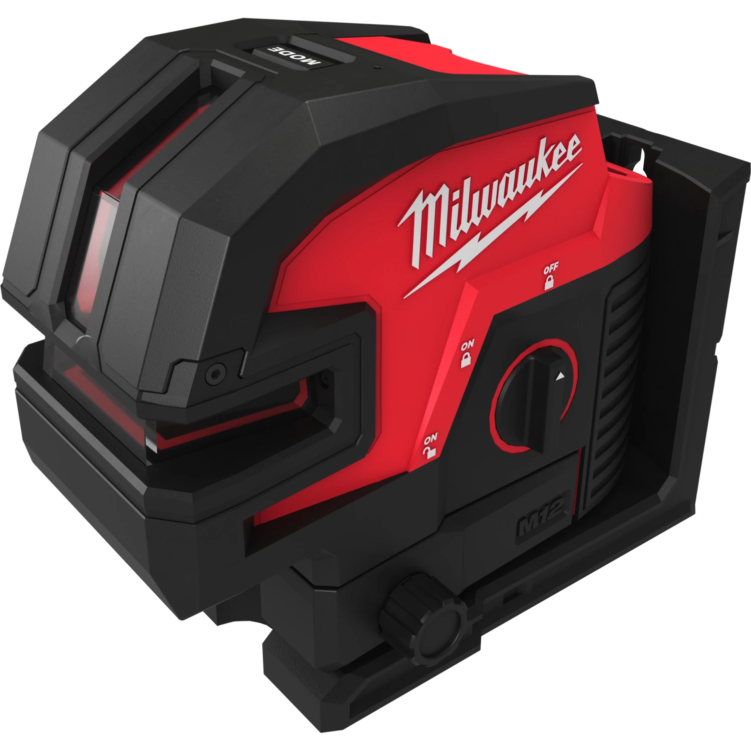 Milwaukee M12 CLL4P-0C 12V Li-Ion batterie laser croix autonivelante avec 4 points dans mallette de transport - vert-image