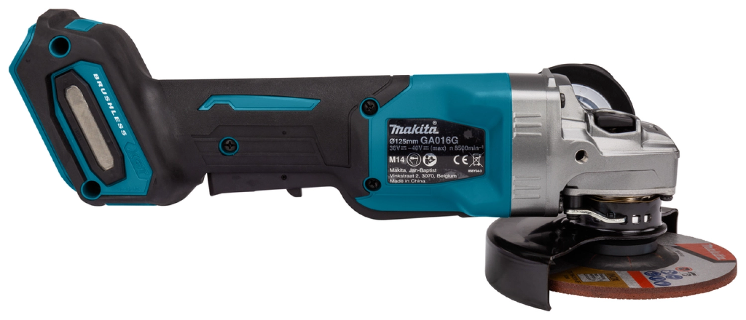 Makita GA016GM201 Meuleuse d'angle sans-fil - XGT 40V max Li-ion - 2 batteries 4,0 ah - Mbox - 125 mm - Brushless-image