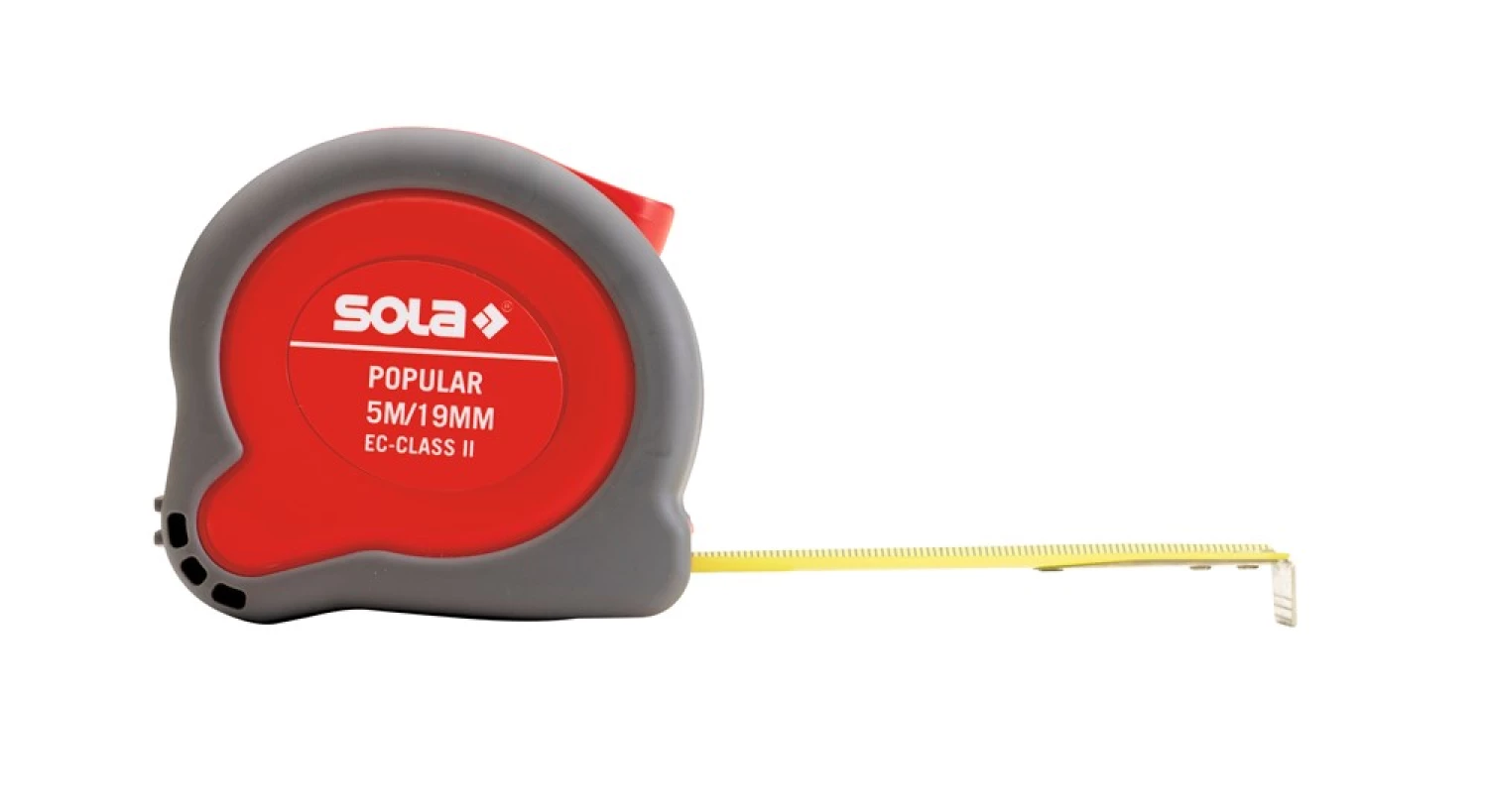 Sola GO! Magnetic Clip Niveau à bulle Set Combo + Niveau à bulle d'architecte R100 + Popular PP 5 m Mètre ruban-image