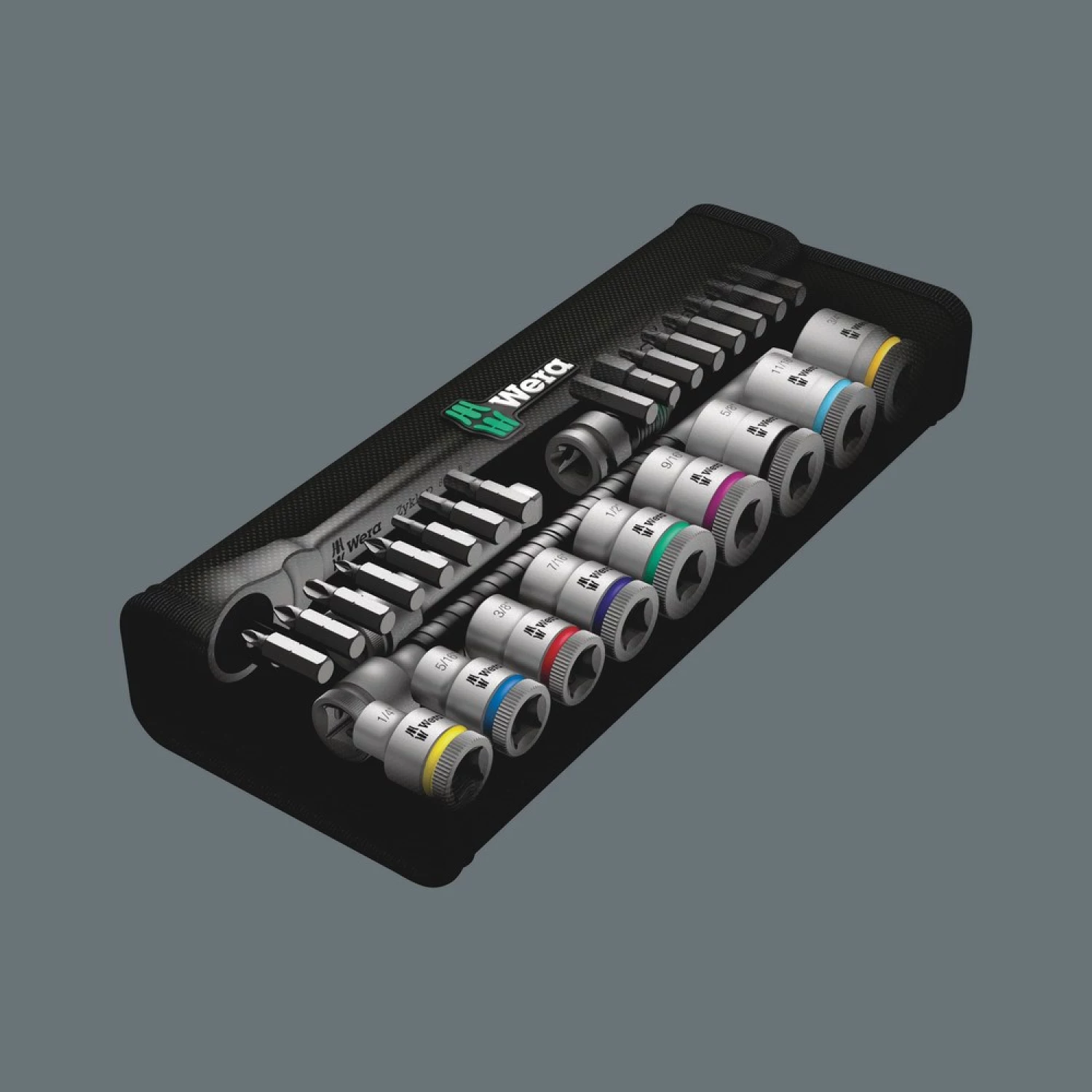 Wear 05004050001 29-delige 8100 SB 10 Zyklop Metal Ratel- en doppenset - 3/8"-image