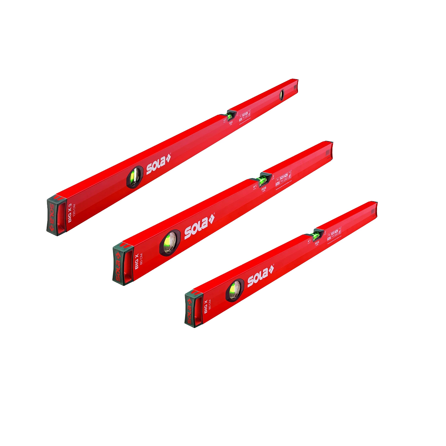 Sola Big X Waterpas triple combo set - 300 / 600 / 1000mm