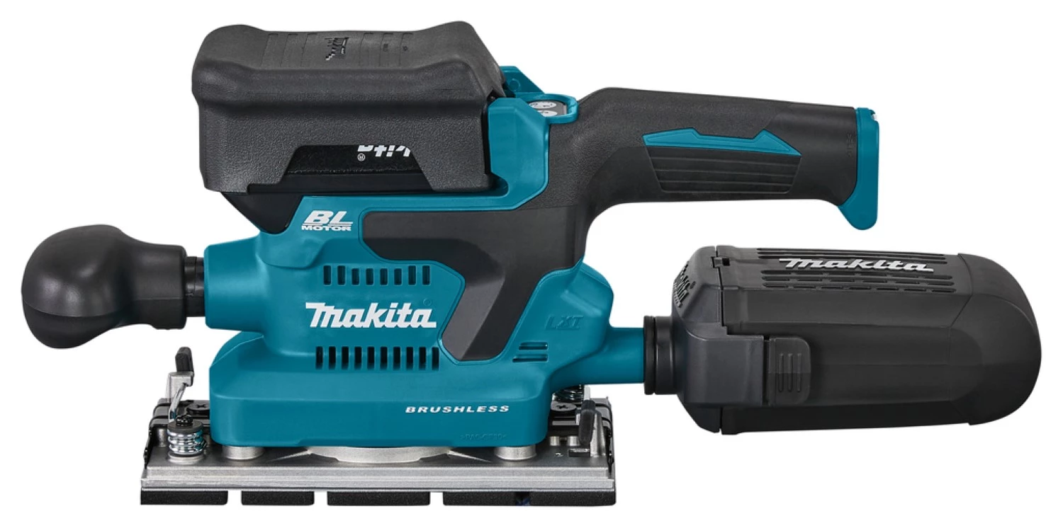 Makita DBO381RTJU 18V Li-ion accu vlakschuurmachine set (2x 5,0Ah) in Mbox incl. AWS zender - 93x230mm - koolborstelloos-image