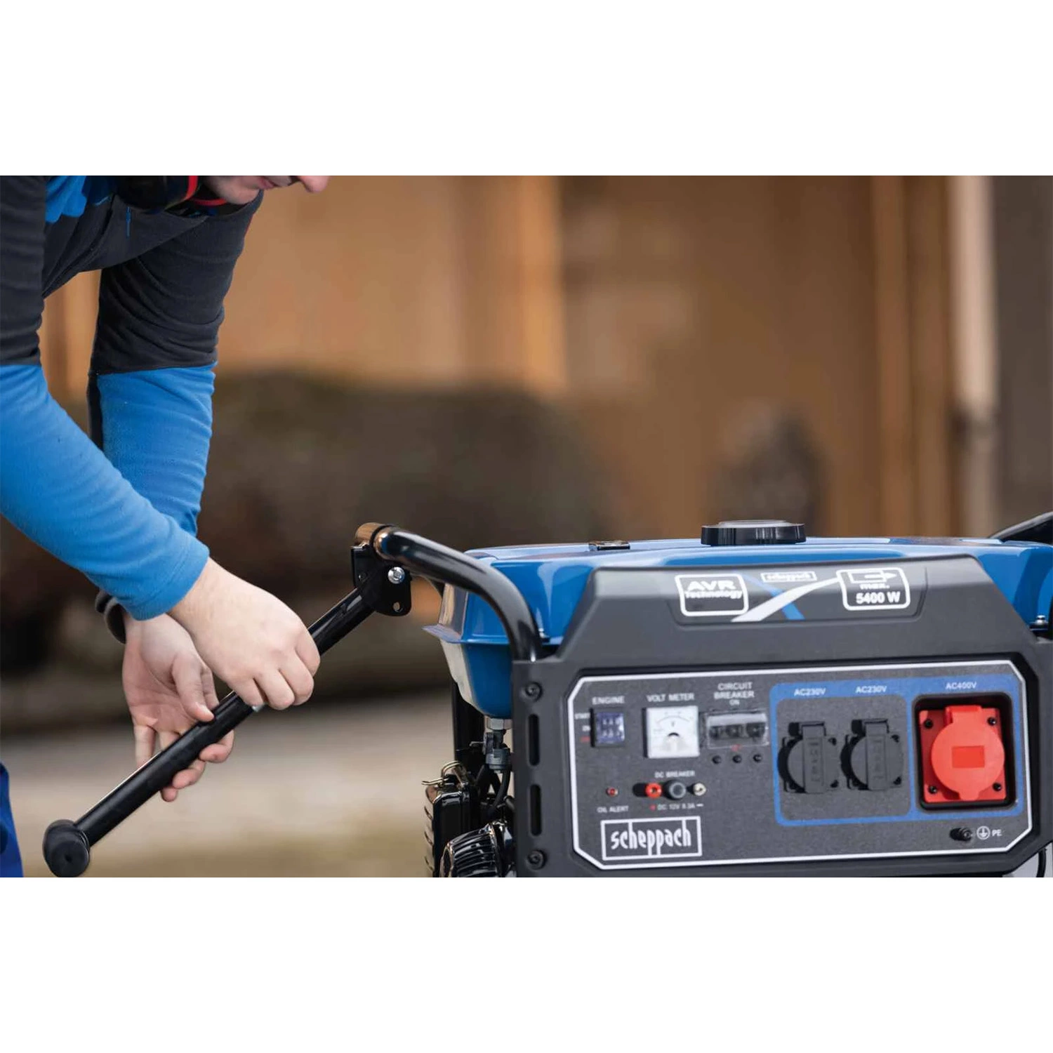 Scheppach SG7100x Générateur électrique à essence - 5,5 kW-image