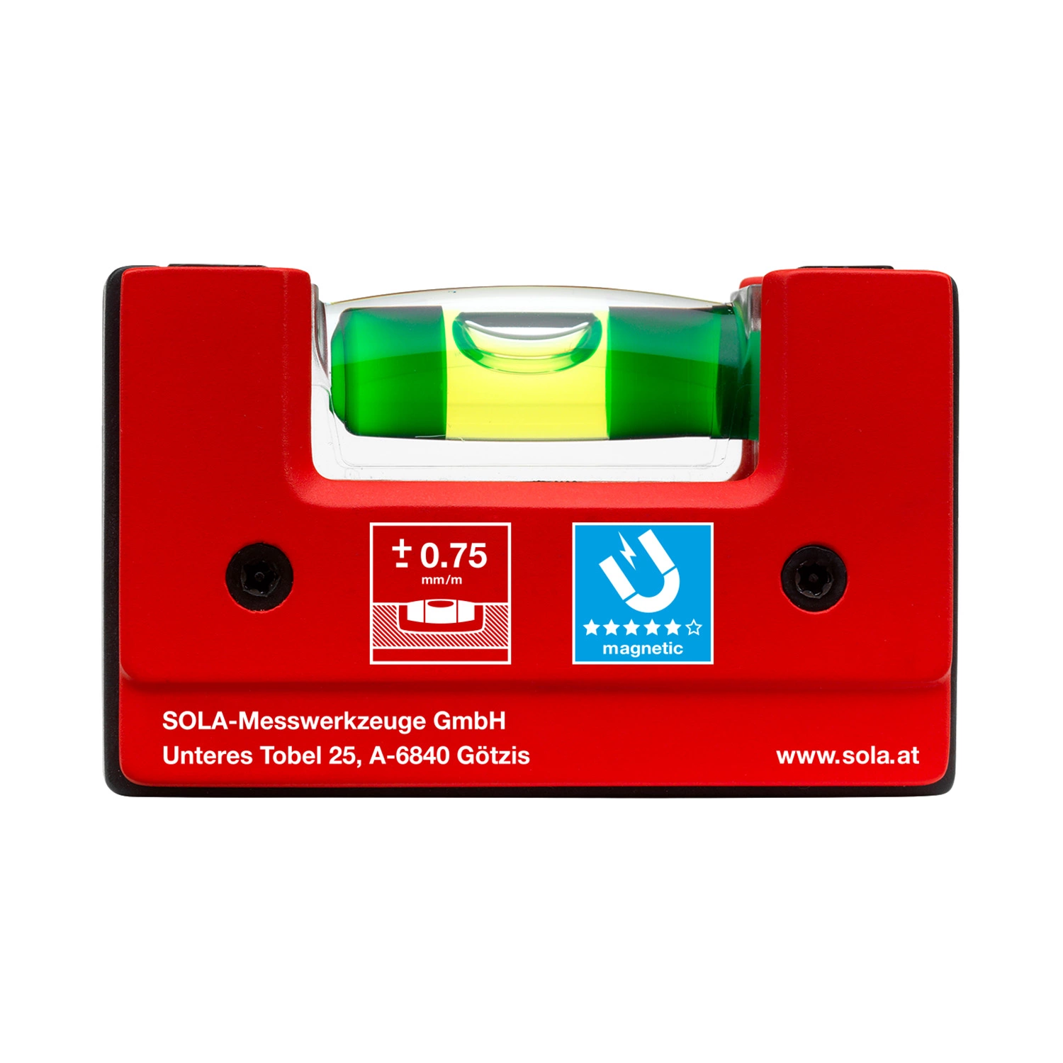 Sola GO! magnetic CLIP - Niveau à bulle compact avec clip ceinture - Magnétique-image