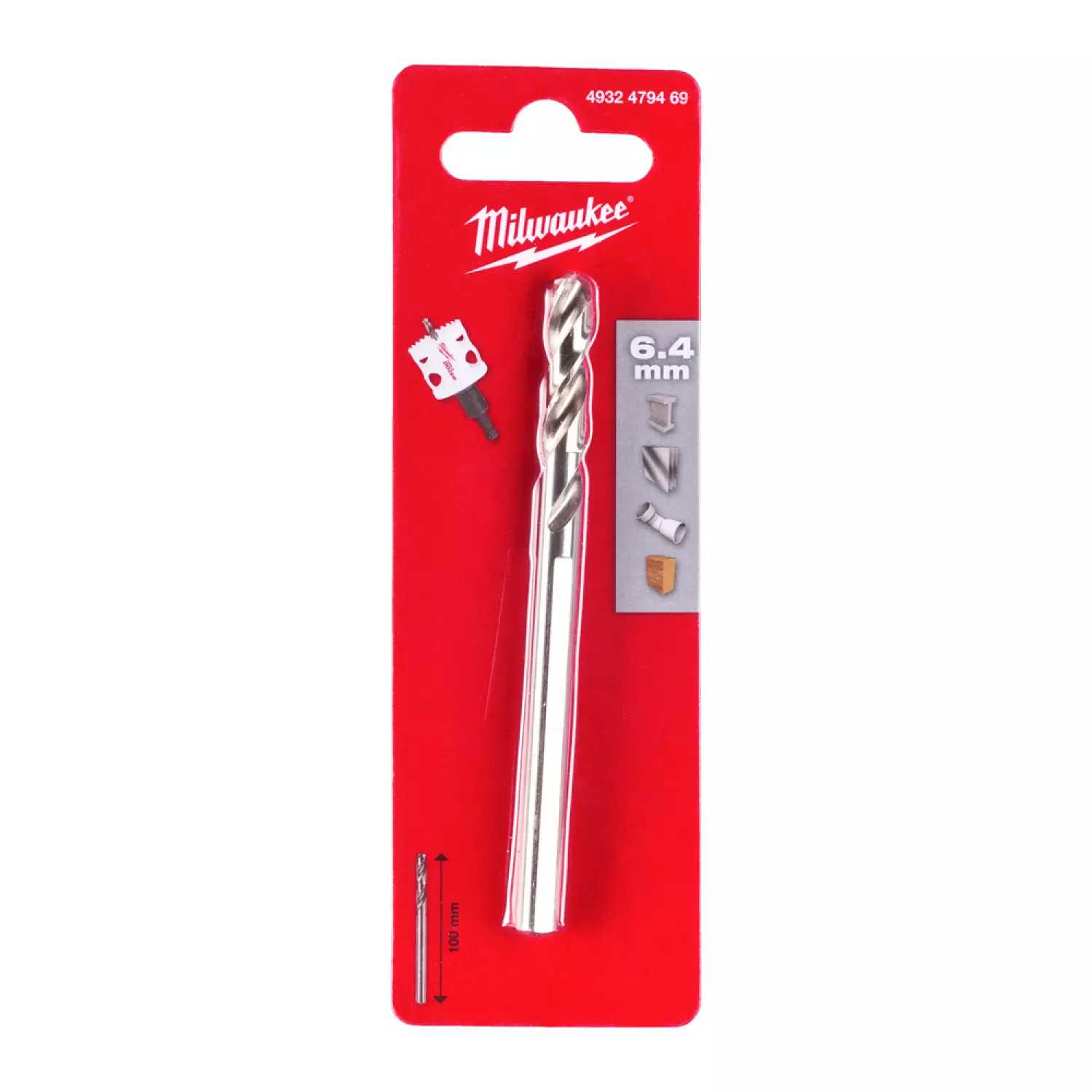 Milwaukee 4932479468 Mèche centrale pour scie cloche - 6 x 89 mm-image