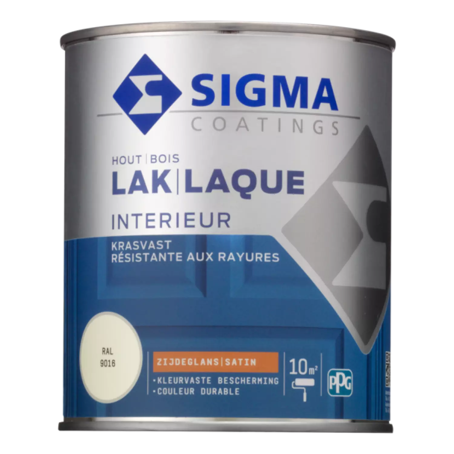 Sigma Houtlak interieur satijnglans - RAL 9016 - 0.75L-image