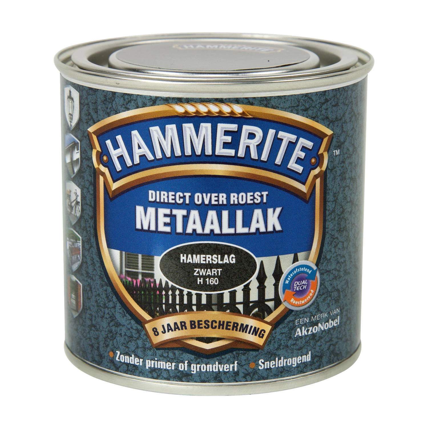 Hammerite Metaallak Hamerslag - Zwart - 2,5L-image