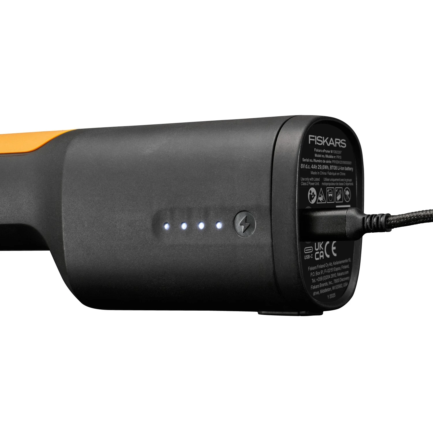 Fiskars accu snoeischaar M bypass met ingebouwde accu