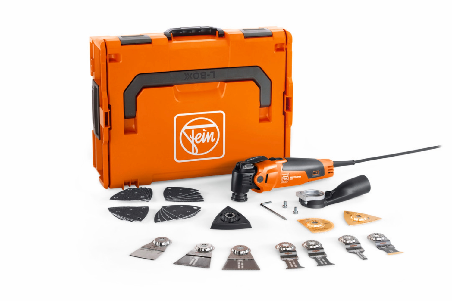 Fein MM500 Multimaster Plus Top Multitool en L-Boxx avec 30 pièces d'accessoires - 350W-image