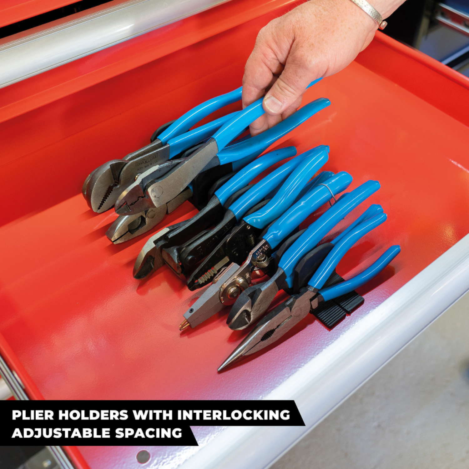 StealthMounts DHSP-PL-10 Support pour pinces Drawer Hive pour commode - noir - 10 pièces-image