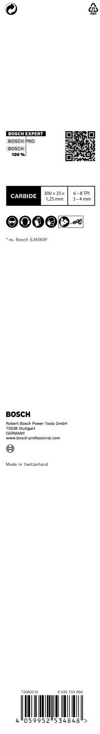 Bosch 2608900394 EXPERT Reciprozaagblad S1256XHM Multi Material-image