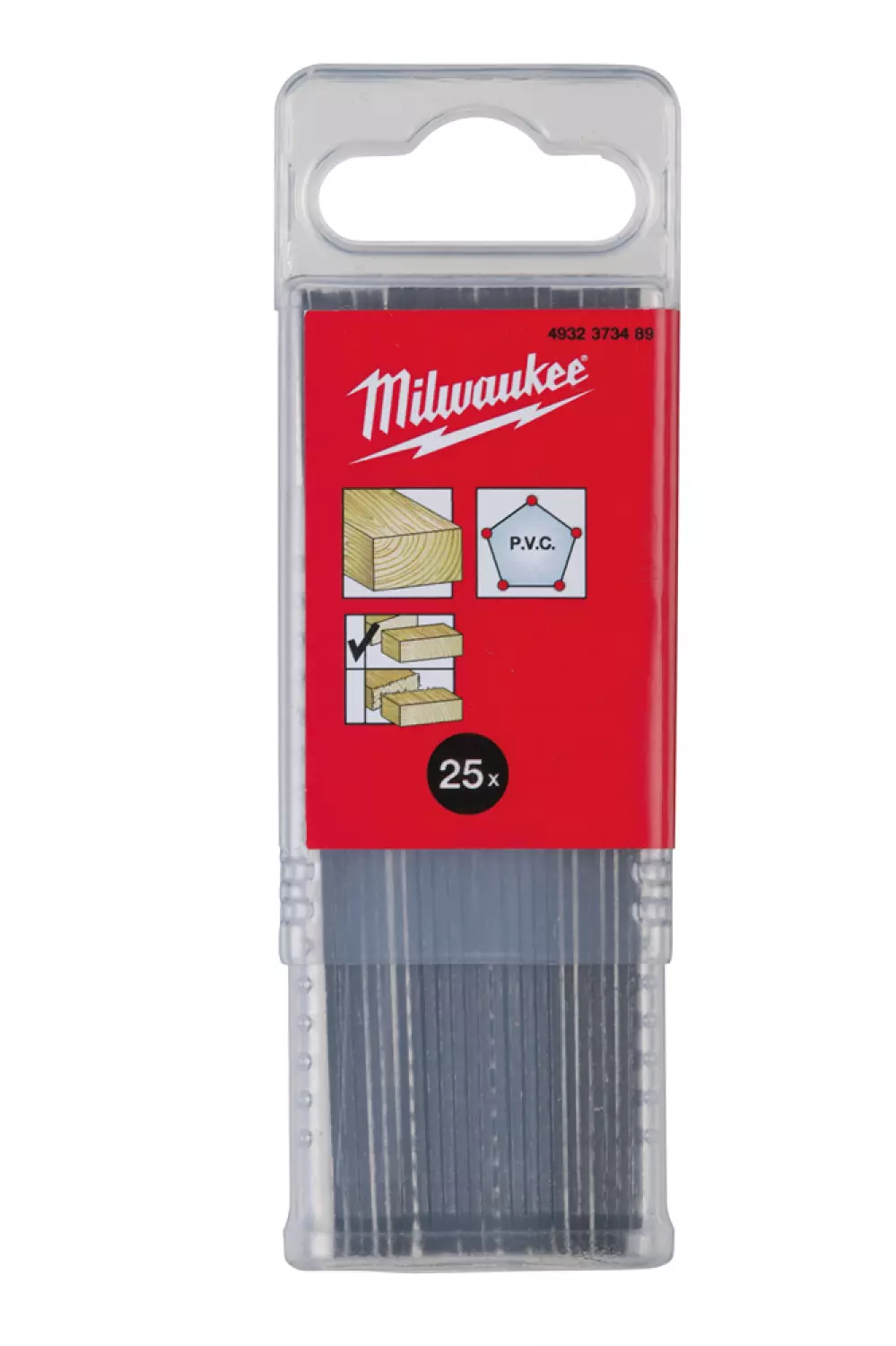 Milwaukee 4932373489 T 101 B Lame de scie sauteuse  - 75 x 2,5mm - Bois (25 pièces) - T 101 B-image