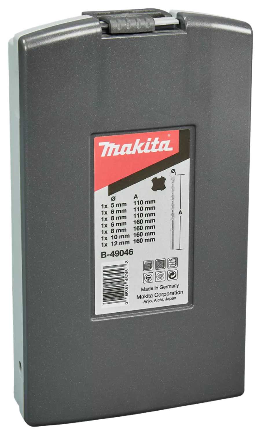 Makita B-49046 SDS-Plus 7 delige Hamerborenset-image