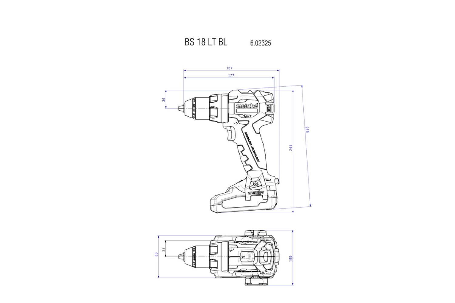 Metabo BS 18 LT BL Perceuse-visseuse sans fil-image