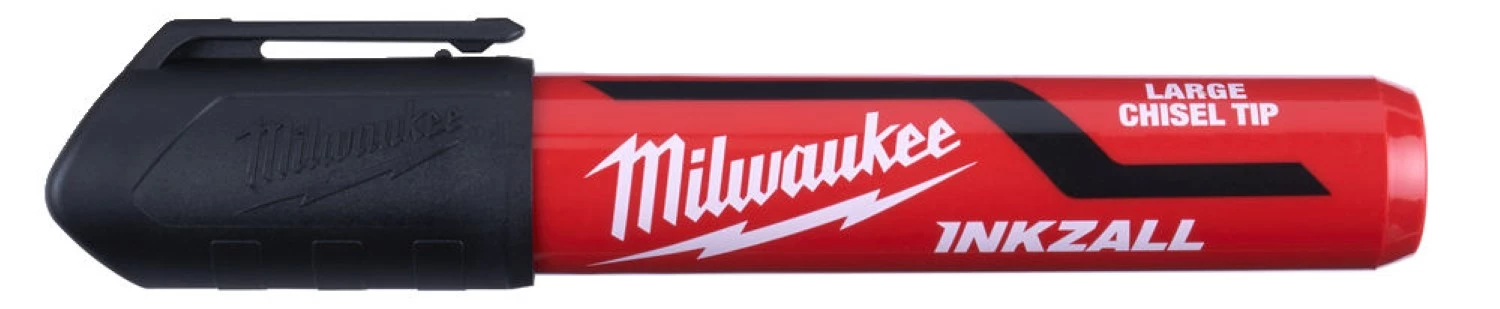 Milwaukee 4932471554 INKZALL™ Marqueur - Chisel L - Noir - 6.2 mm (3pcs)-image