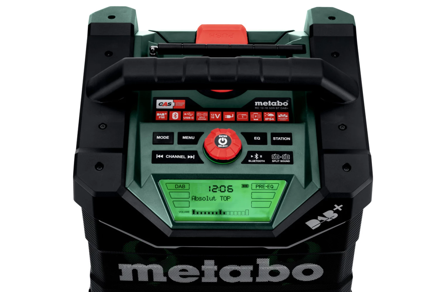 Metabo RC 12-18 BT DAB+ 12V / 18V Li-ion accu bouwradio met bluetooth - werkt op netstroom & accu-image