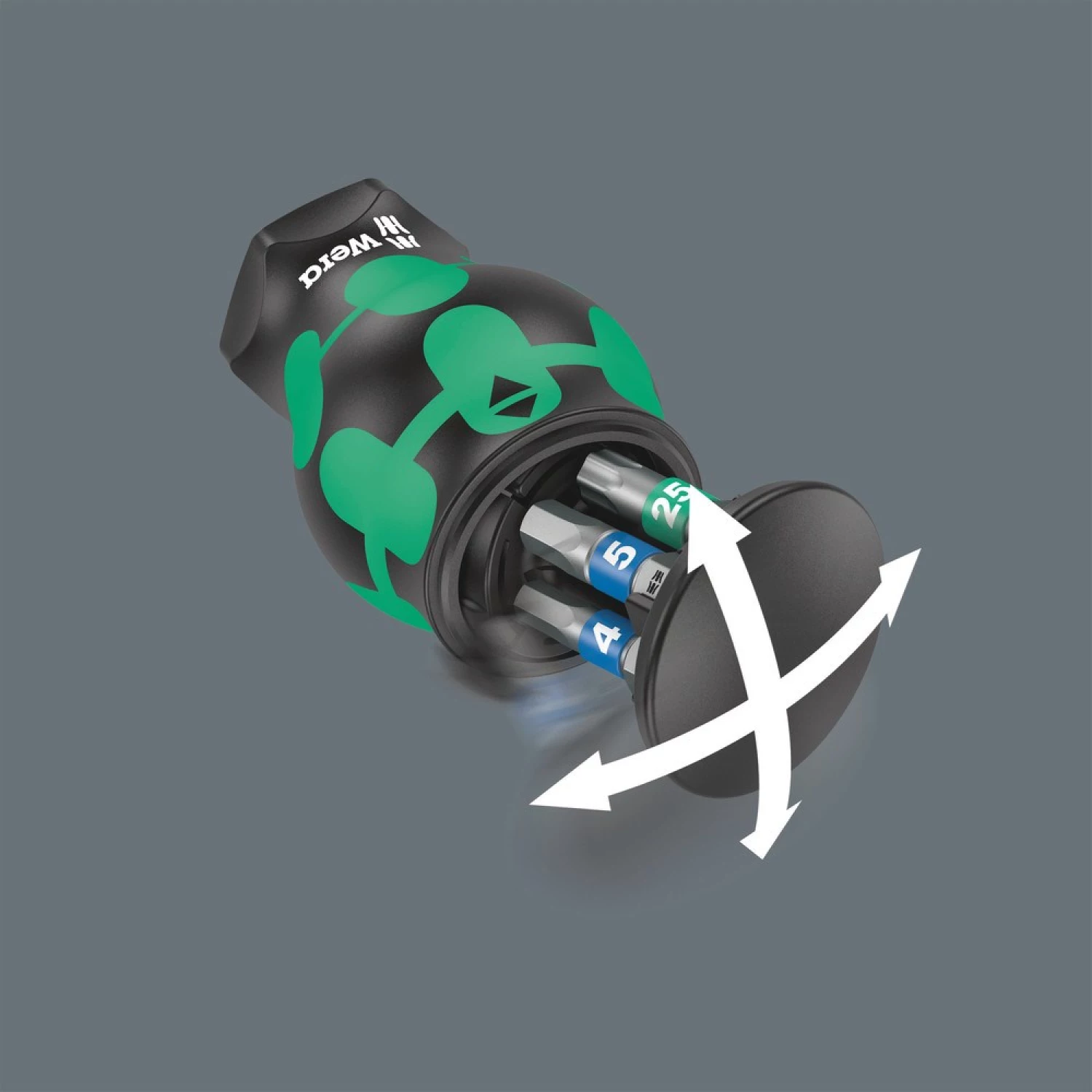 Wera 05008875001 Kraftform Kompakt Stubby Magazin 3 Bitschroevendraaier - 6 in 1 multi-bit-image