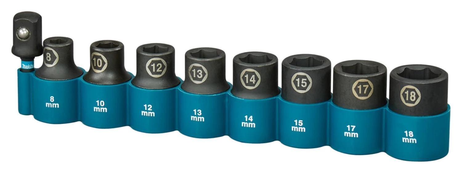 Makita E-16645 Impact Black Krachtdoppenset - 9-delig - 1/2'' VK-image