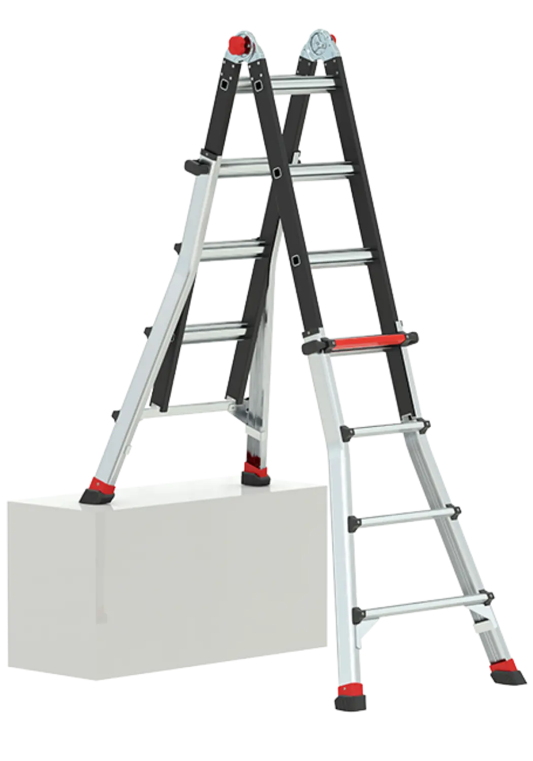 Altrex 503734 Varitrex Tele PRO+ Échelle télescopique pliante - hauteur de travail max. 4,9m - 4x4 échelons