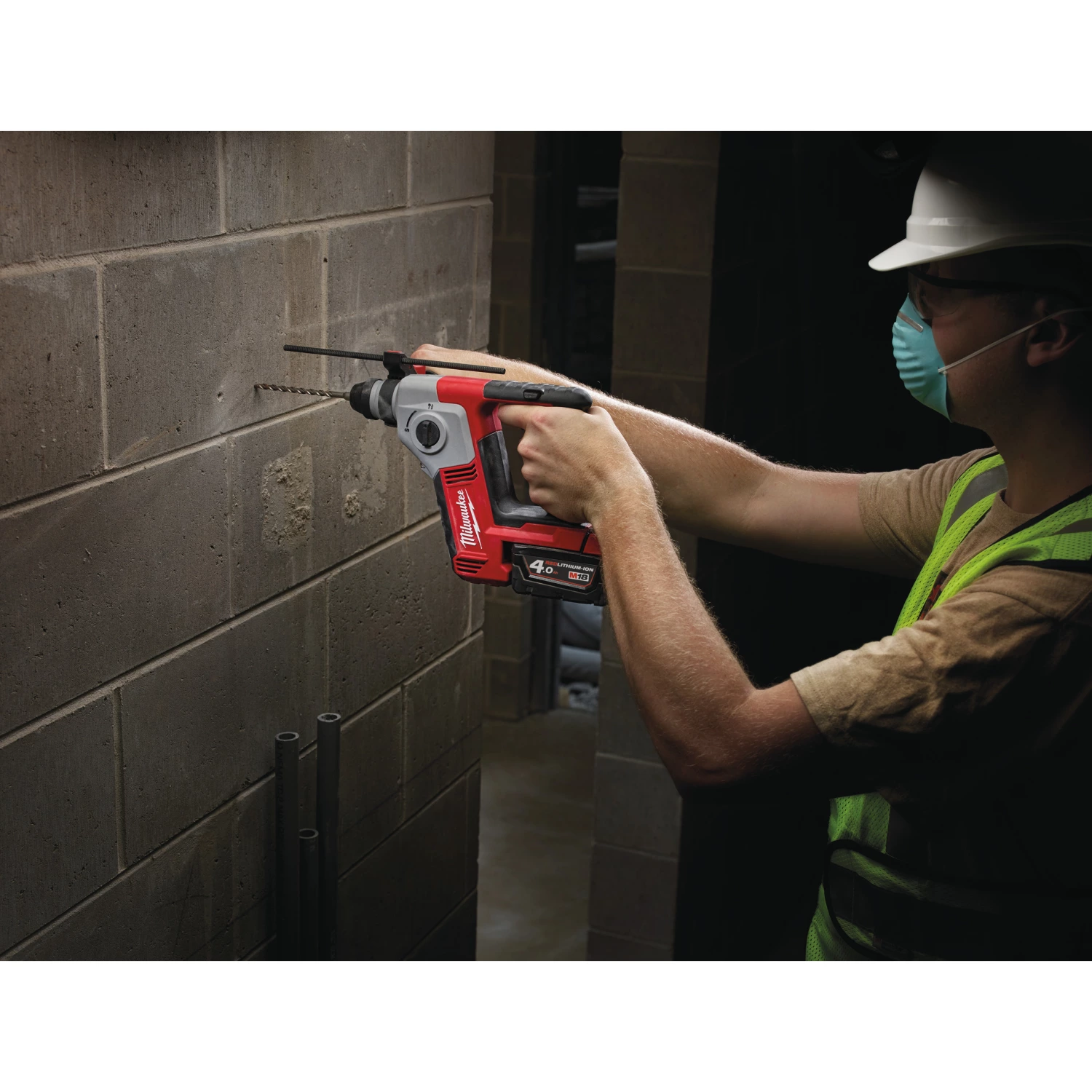 Milwaukee M18 BH-0 Marteau perforateur SDS-plus sans fil 18V Li-Ion (machine seule) - 1,2J-image