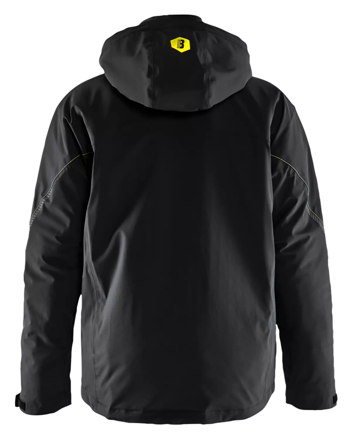 Blåkläder 4484 Lichtgewicht winterjas 4-weg stretch - Zwart/High Vis Geel - XXL-image