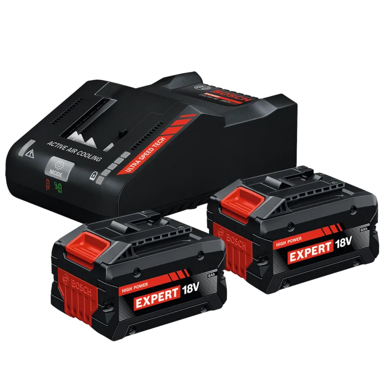 Bosch EXBA18V-80 / 160 accu Starterset (2x 8.0Ah) + lader-image