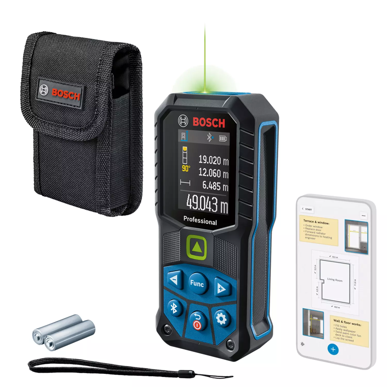 Bosch GLM 50-27 CG Professional Laserafstandsmeter - 50m - groen-image