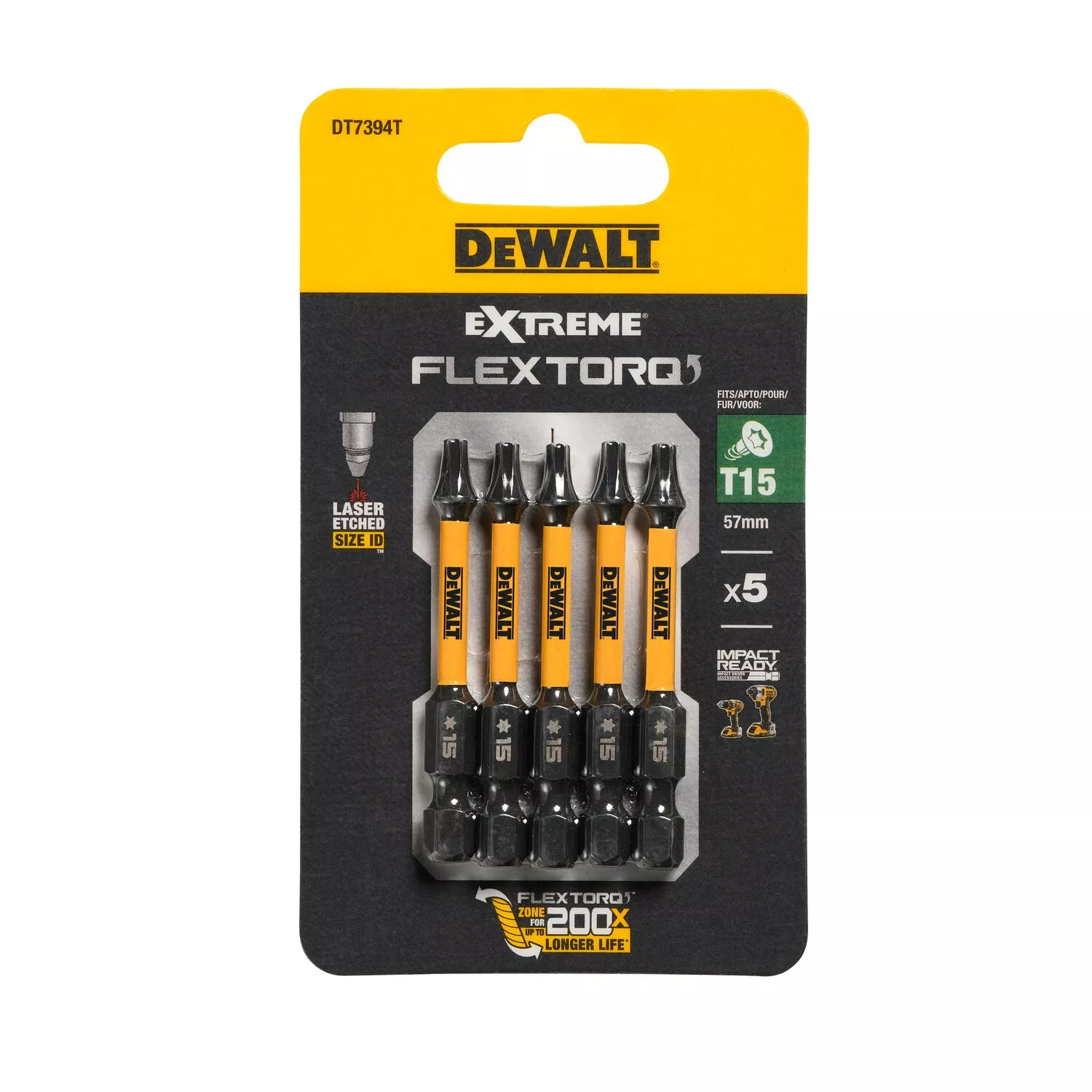 DeWALT DT7394T Impact schroefbits - T15 x 50mm (5st)-image