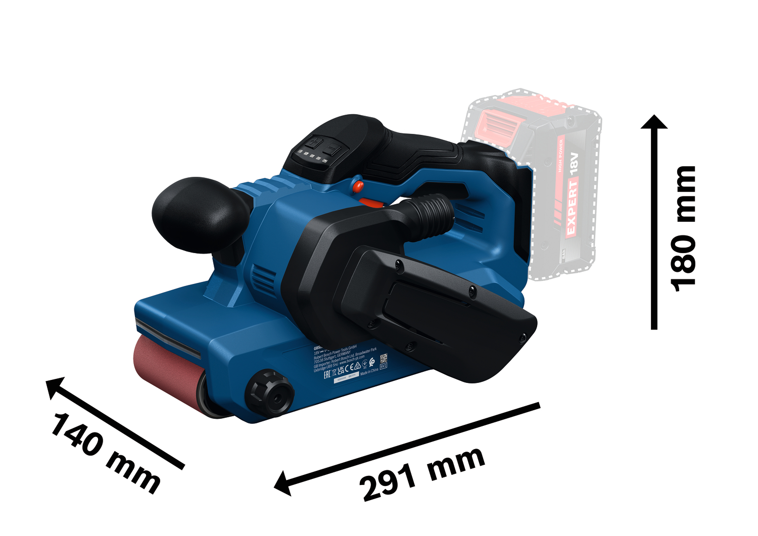 Bosch GBS18V-75 Accu Bandschuurmachine-image