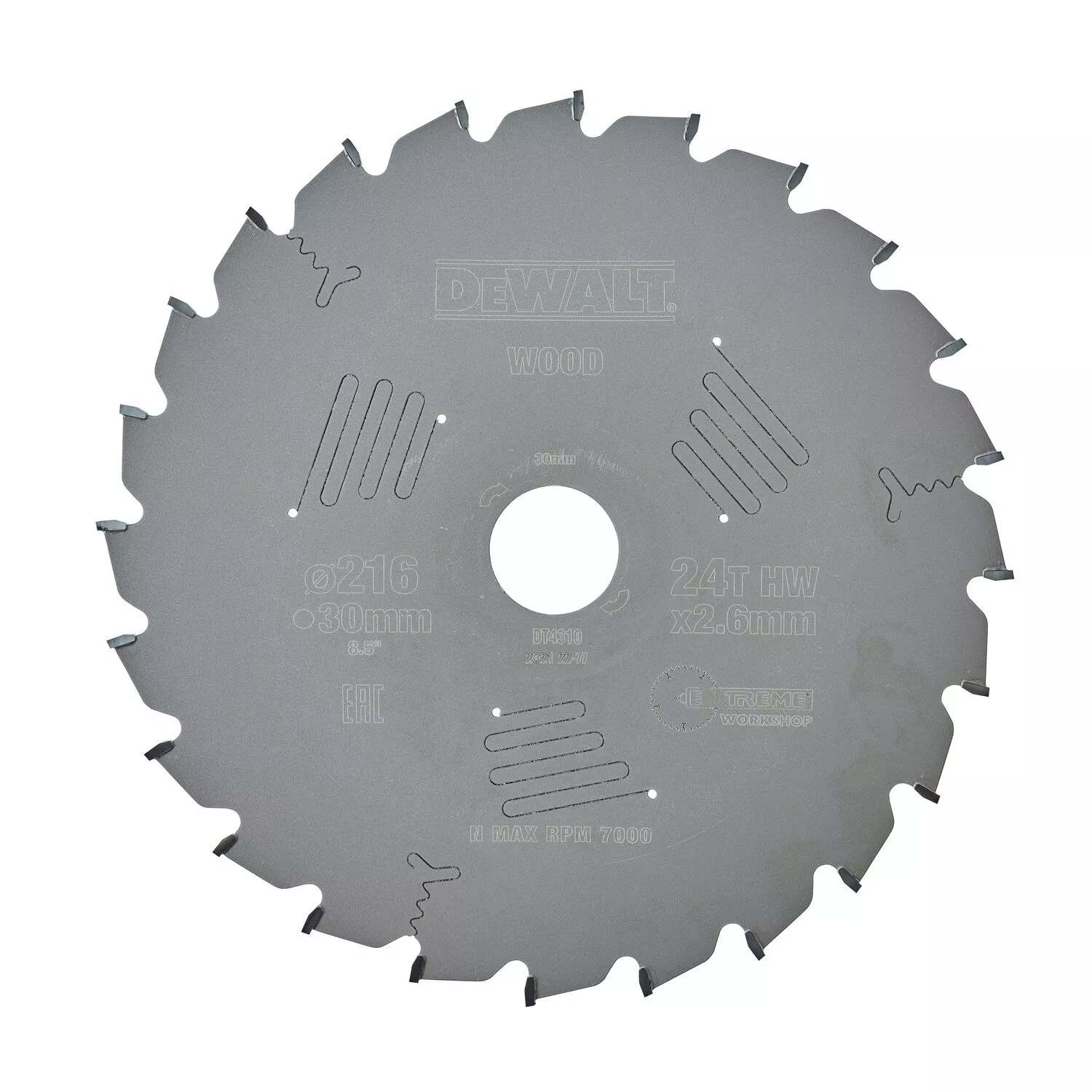 DeWALT DT4310 Extreme Cirkelzaagblad - 216 x 30 x 24T - Hout / Laminaat-image