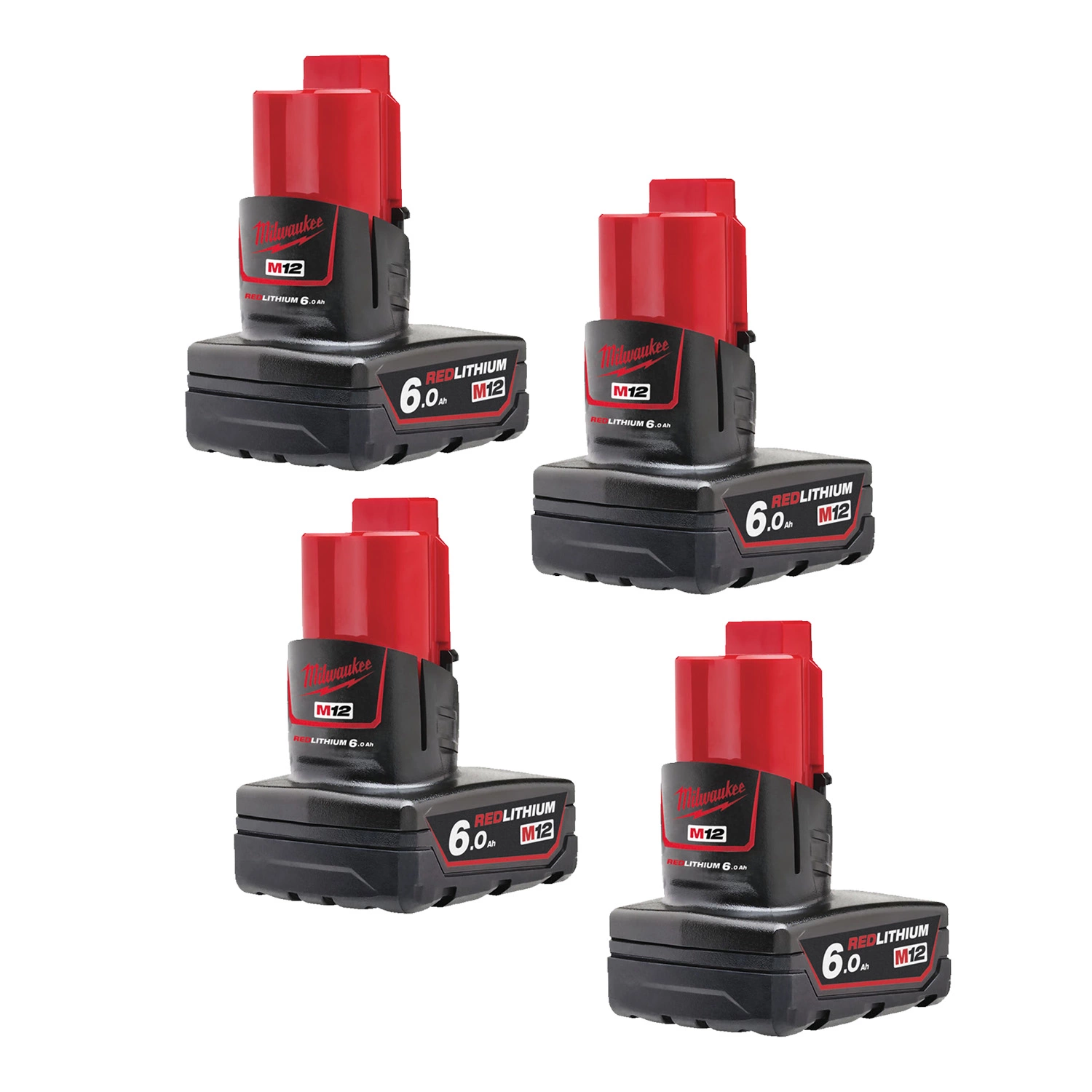 Milwaukee M12 B6 12V Li-ion accu - 6.0Ah (4st)-image