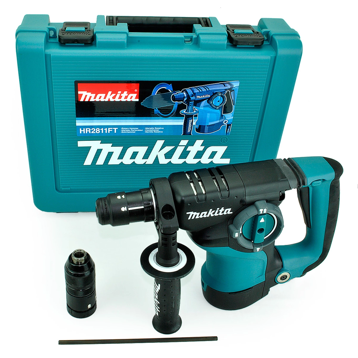 Makita HR2811FT SDS-plus Combihamer incl. snelspanboorkop in koffer - 800W - 2,9J-image