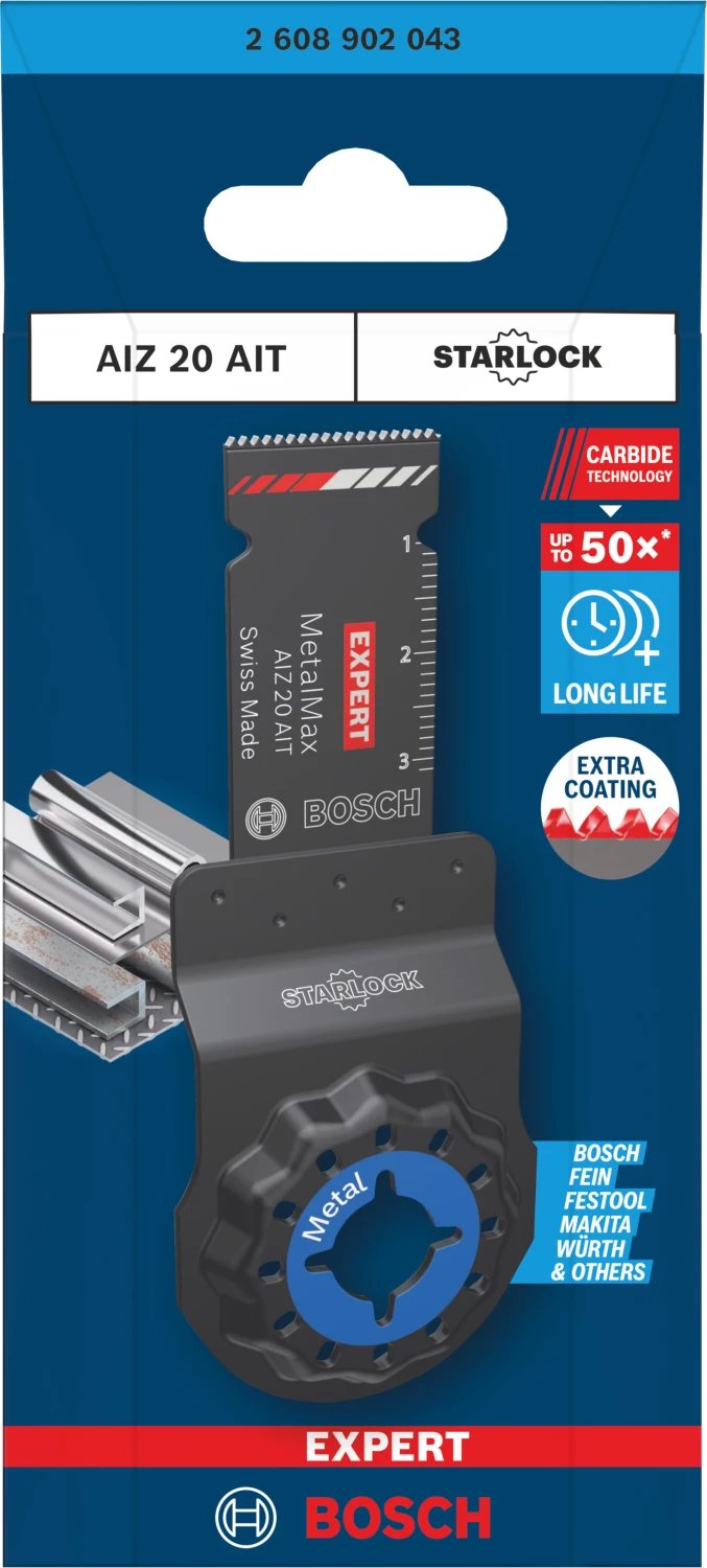 Bosch AIZ 20 AIT EXPERT lame de scie plongeante pour outils multifonctions pour carbure (1 pièce)-image