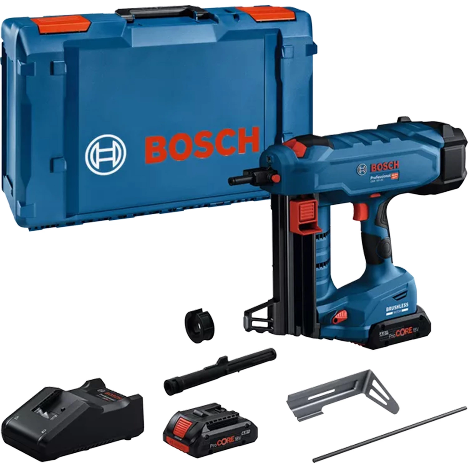 Bosch GNB 18V-40 18V marteau à buriner sans fil (2 batteries 4,0 Ah) dans un coffret XL-image
