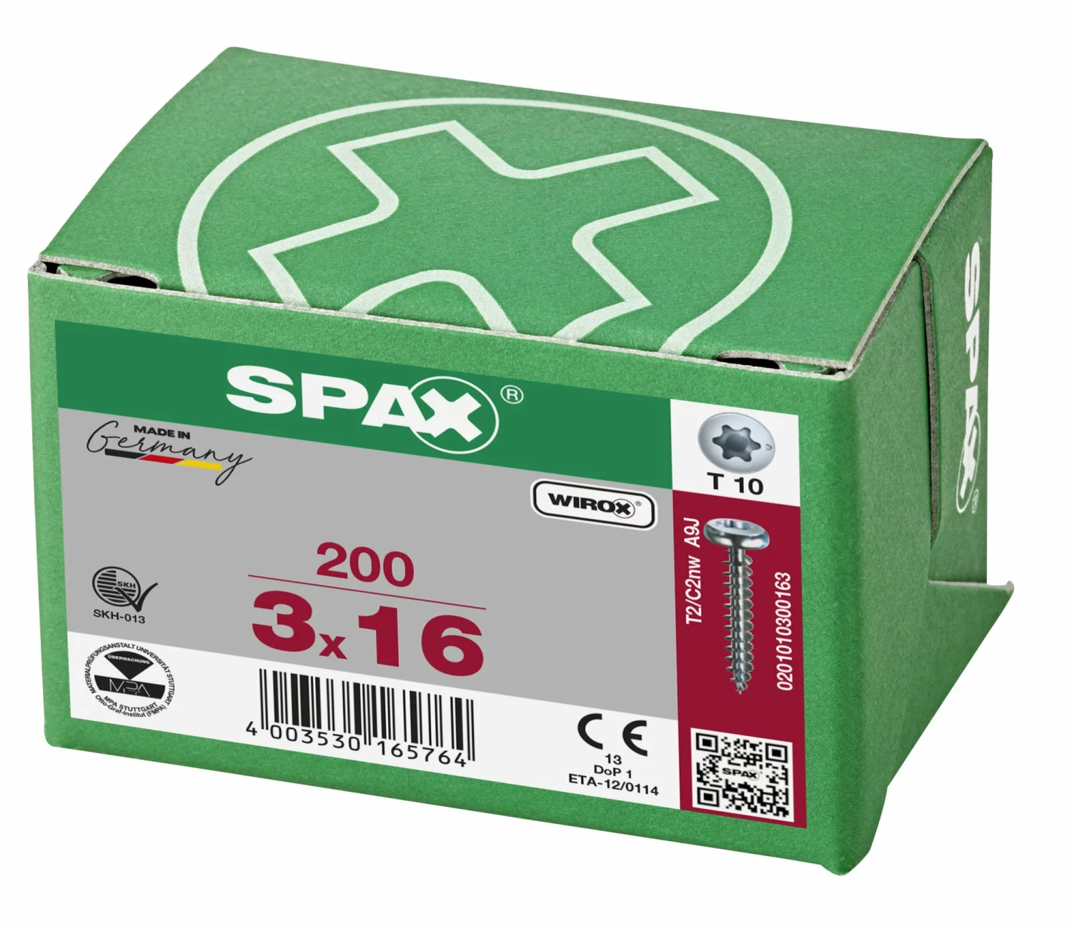 SPAX Universele schroeven cilinderkop - voldraad - T10 - 3.0x16 mm (200st)-image