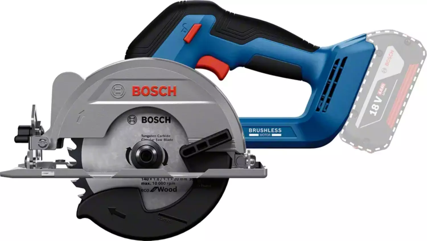 Bosch GKS 18V-51 18V accu Cirkelzaag body - 140mm-image