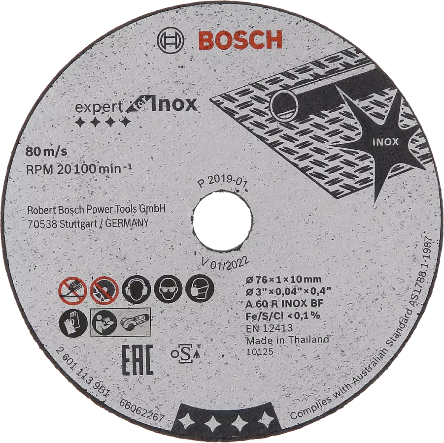 Bosch 061599764G Kit haakse slijper 76 mm-image
