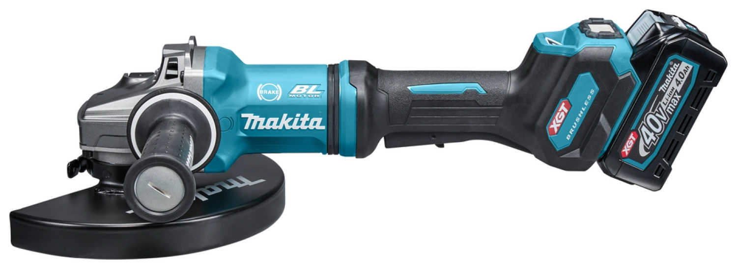 Makita GA038GM203 XGT 40V Max Li-Ion accu haakse slijper set (2x 4,0Ah) in koffer - 230mm - koolborstelloos-image