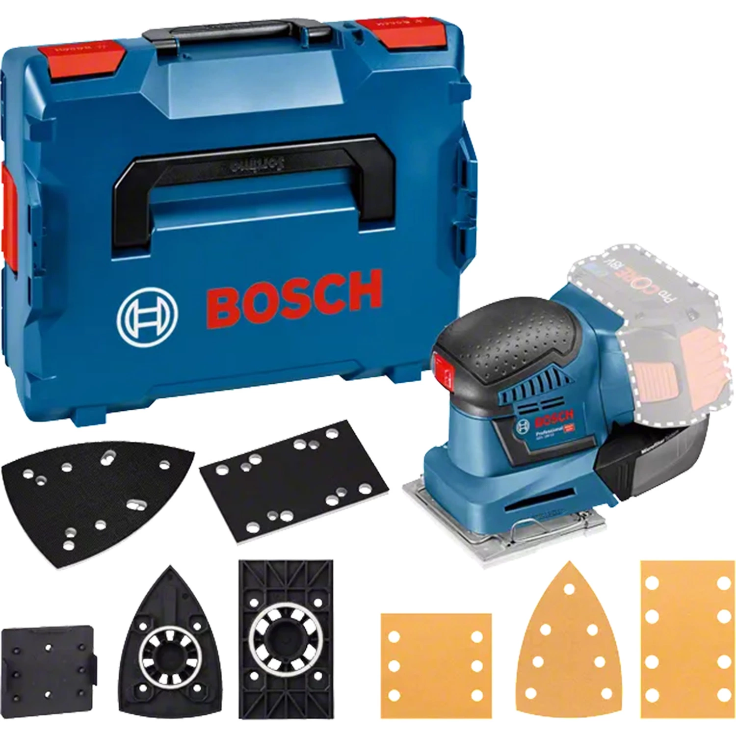 Bosch 06019D0202 - Ponceuse vibrante sans fil GSS 18V-10 - Machine seule-image