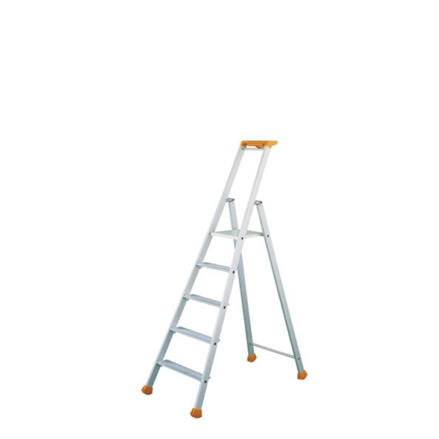 Little Jumbo 1223700005 Industrietrap 2370 - Enkel - Aluminium - 1 x 5 treden - max. werkhoogte 3,10m-image