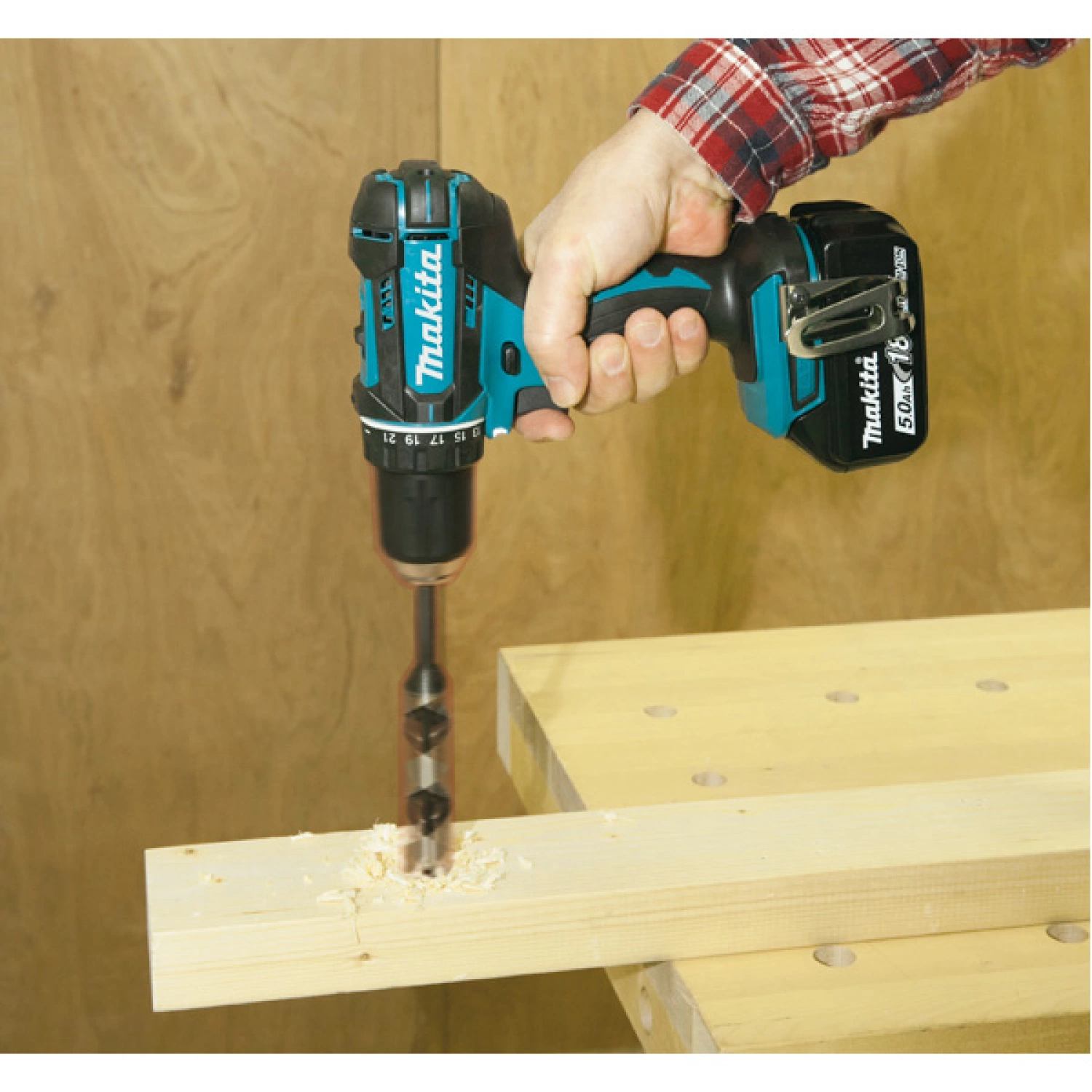 Makita DDF482RFJ Perceuse visseuse sans-fil - 18V Li-ion - 2 batteries 3,0 ah - MAKPAC - 62 Nm-image