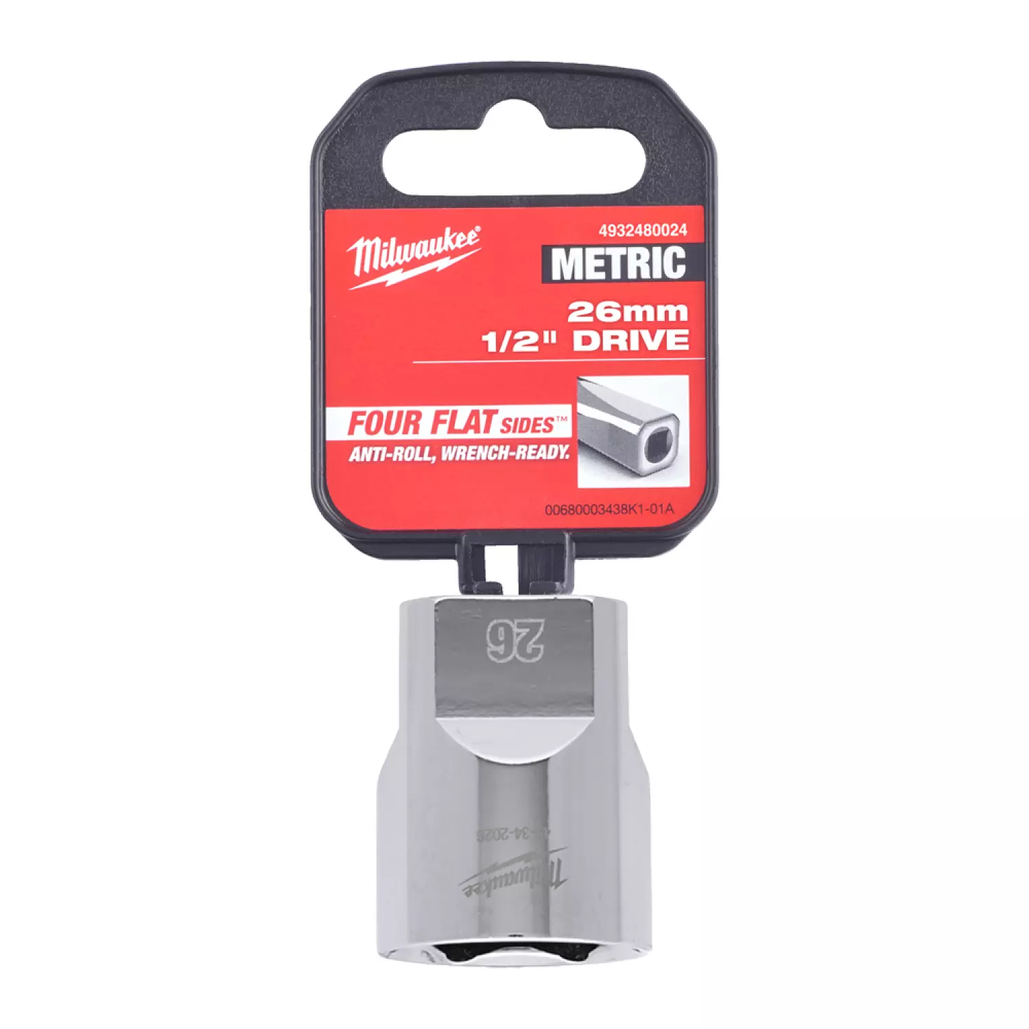 Milwaukee 4932480024 Embout - 1/2 » FOUR FLAT™ - 26mm-image